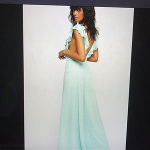 Free People Fame Partners Jacky Ruffles Jumpsuit